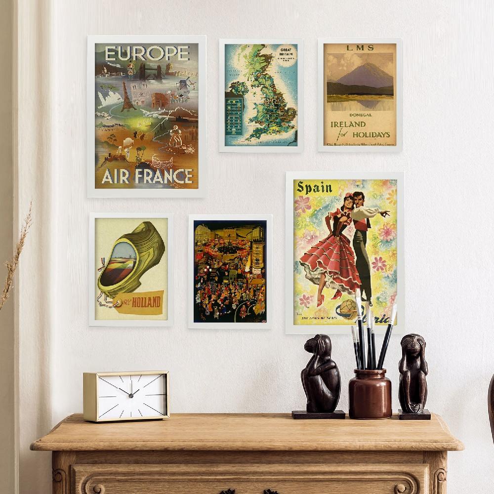 Nacnic Láminas Vintage Europa 2 De Nacnic