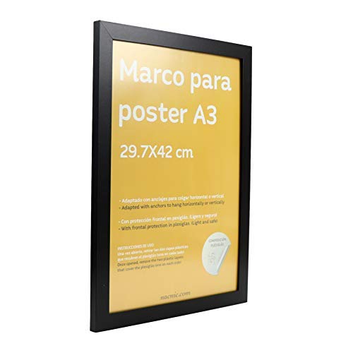 Nacnic Marco Negro Para Fotos Y Posters A3