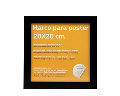 Nacnic Marcos Cuadrados Negros (4unid) - Laminas