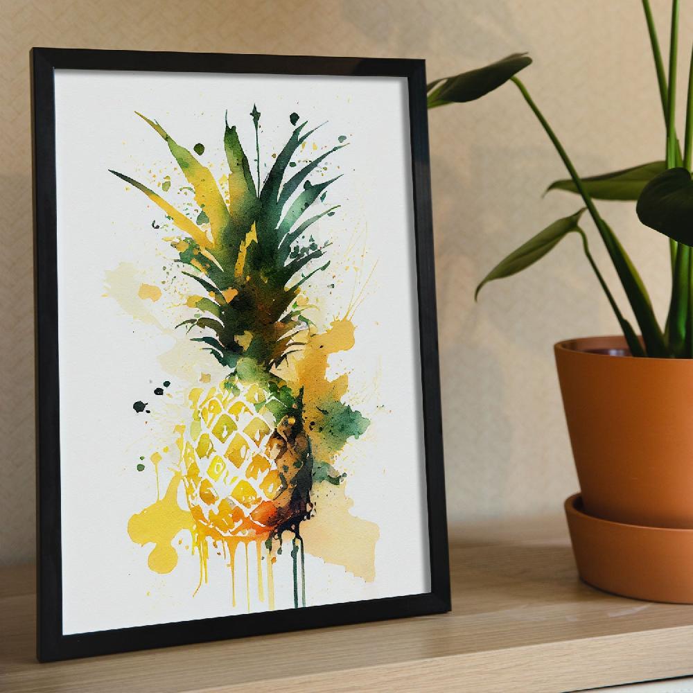 Nacnic Nacnic Minimalista Piña_7 Lámina Para Dormitorio