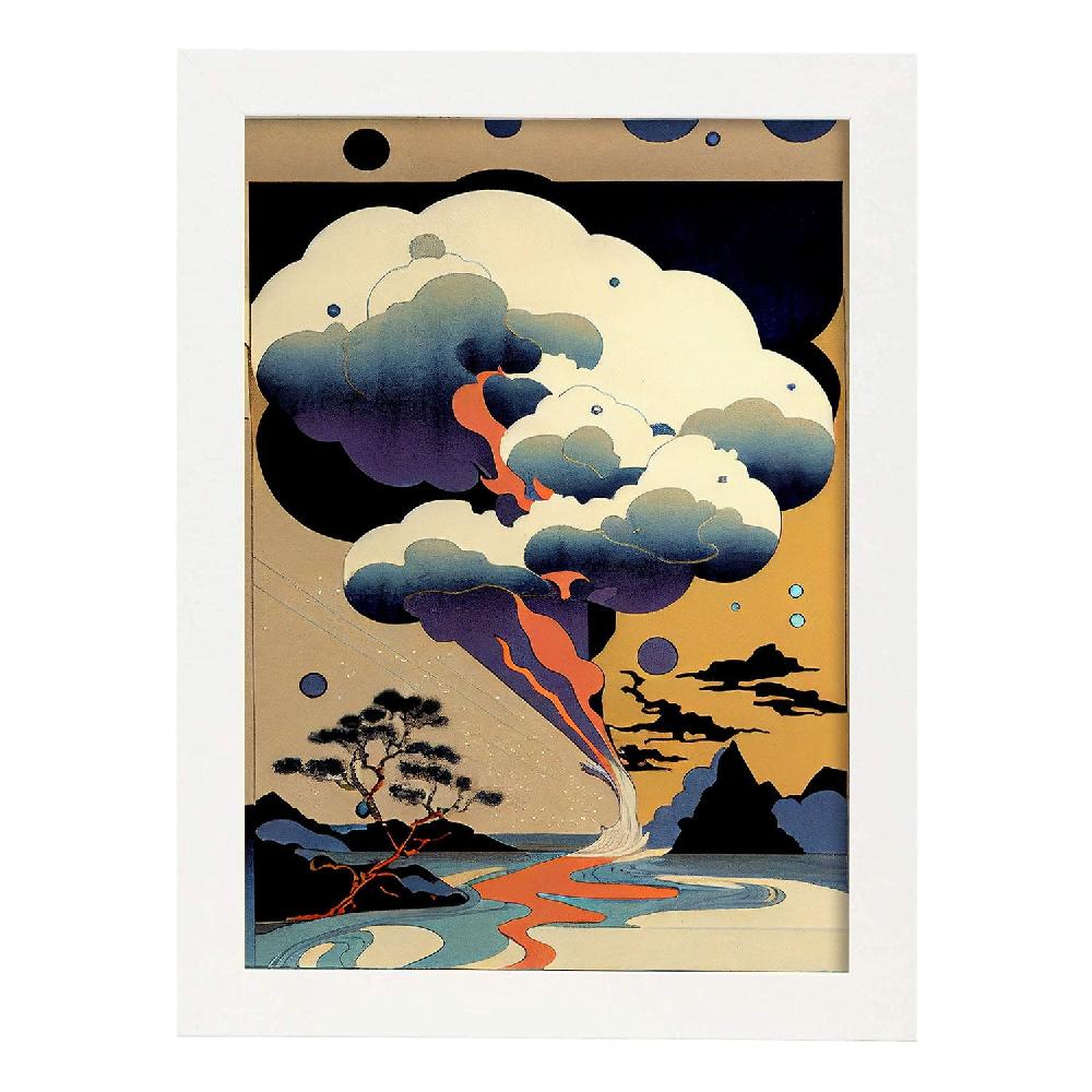 Nacnic Nacnic Lámina Abstracta Surreal Ukiyo 1