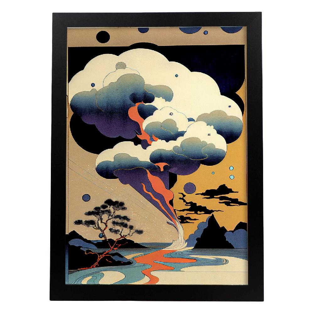 nacnic Nacnic Lámina Abstracta Surreal Ukiyo 1