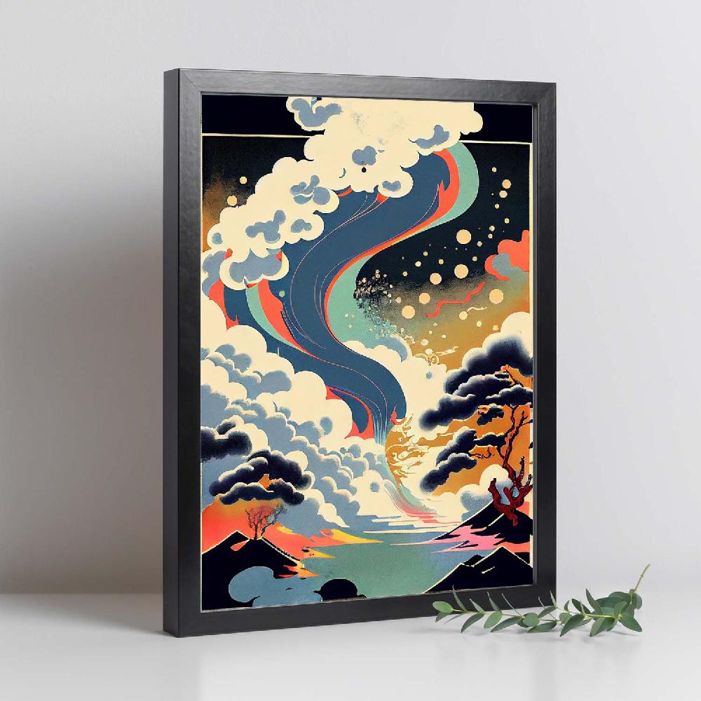 Nacnic Nacnic Lámina Abstracta Surreal Ukiyo 11