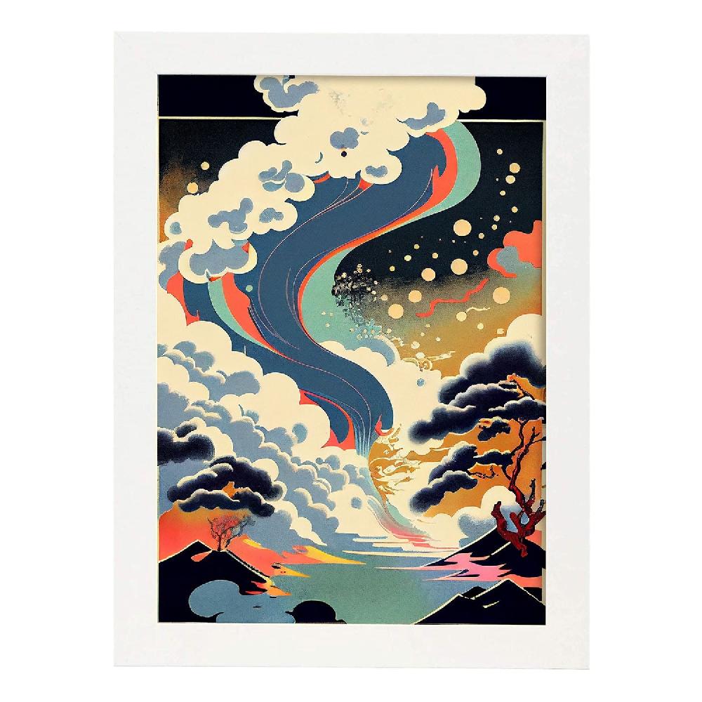 Nacnic Nacnic Lámina Abstracta Surreal Ukiyo 11