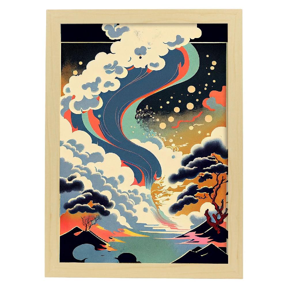 Nacnic Nacnic Lámina Abstracta Surreal Ukiyo 11