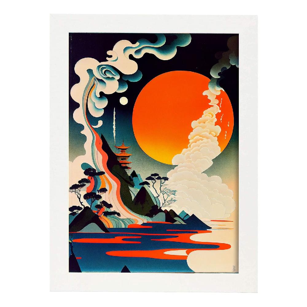 Nacnic Nacnic Lámina Abstracta Surreal Ukiyo 12