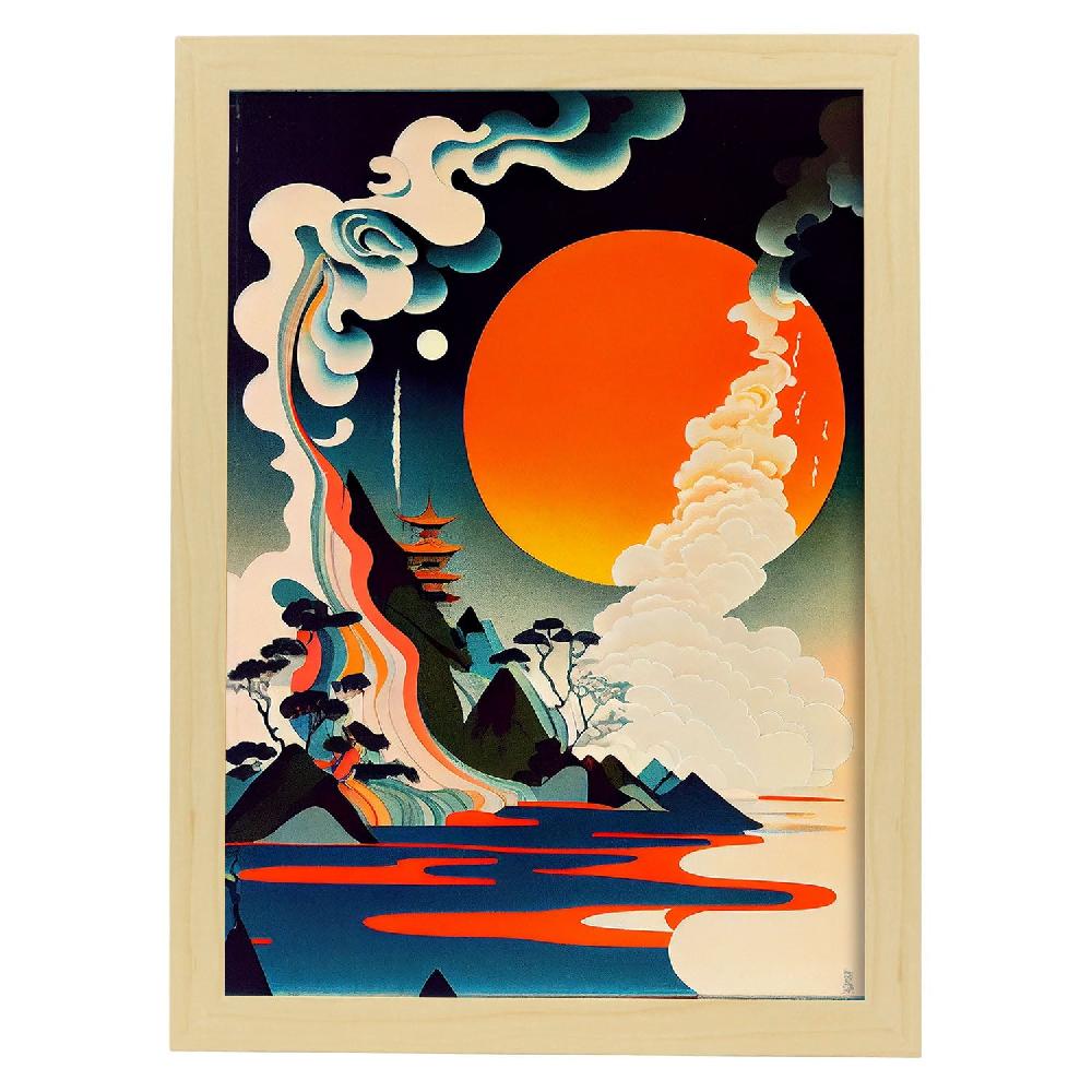 Nacnic Nacnic Lámina Abstracta Surreal Ukiyo 12