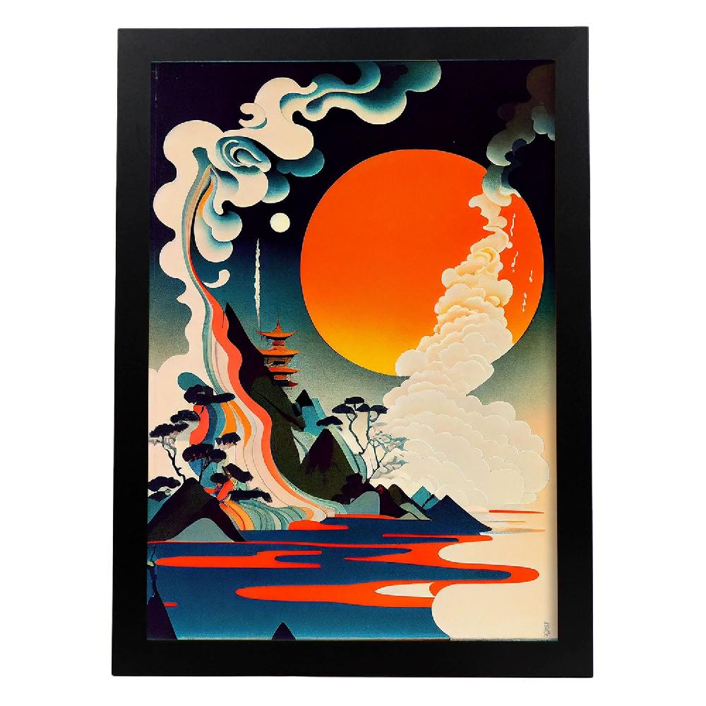 nacnic Nacnic Lámina Abstracta Surreal Ukiyo 12