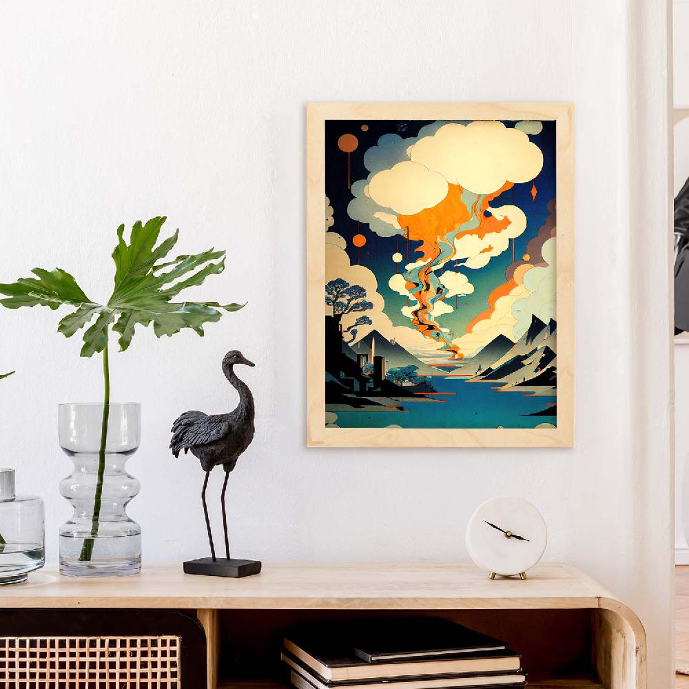 Nacnic Nacnic Lámina Abstracta Surreal Ukiyo 13