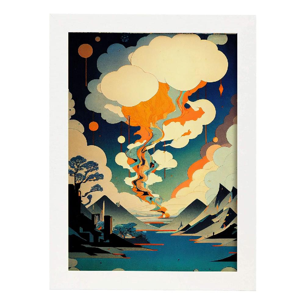 Nacnic Nacnic Lámina Abstracta Surreal Ukiyo 13