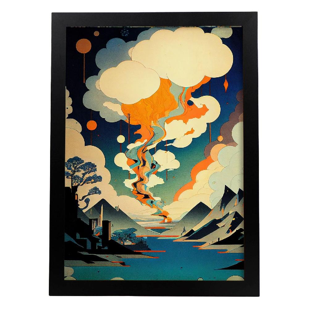 nacnic Nacnic Lámina Abstracta Surreal Ukiyo 13