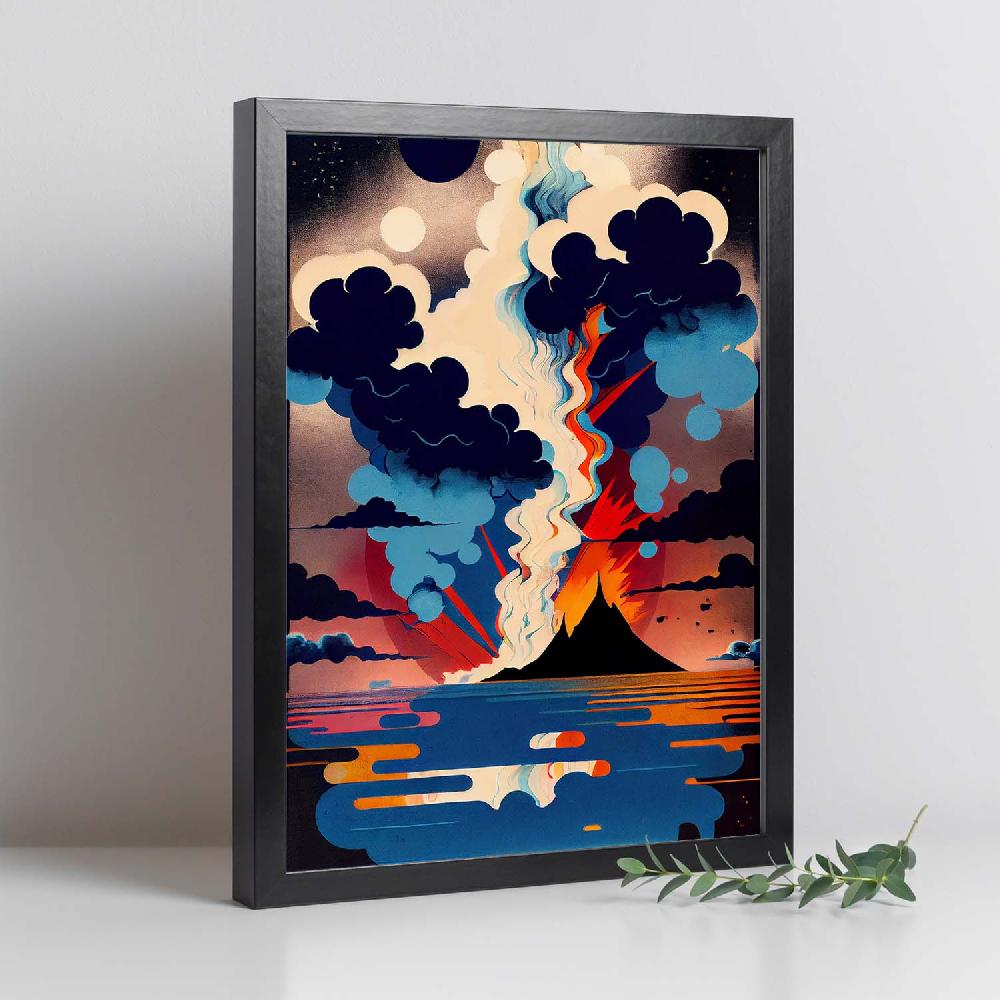 Nacnic Nacnic Lámina Abstracta Surreal Ukiyo 19