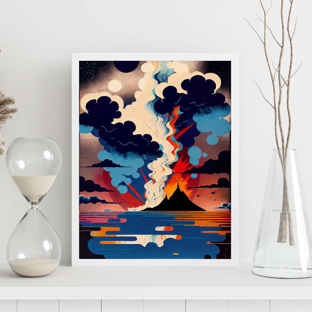 Nacnic Nacnic Lámina Abstracta Surreal Ukiyo 19