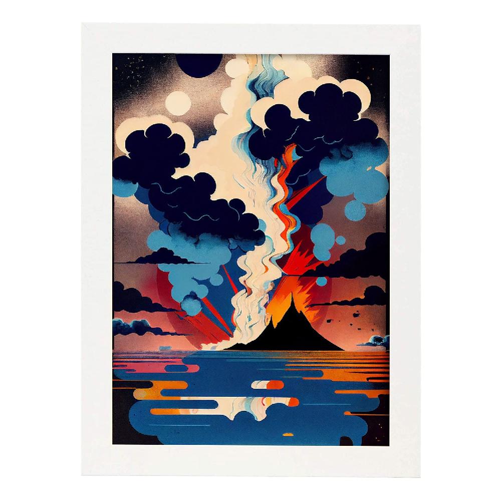 Nacnic Nacnic Lámina Abstracta Surreal Ukiyo 19