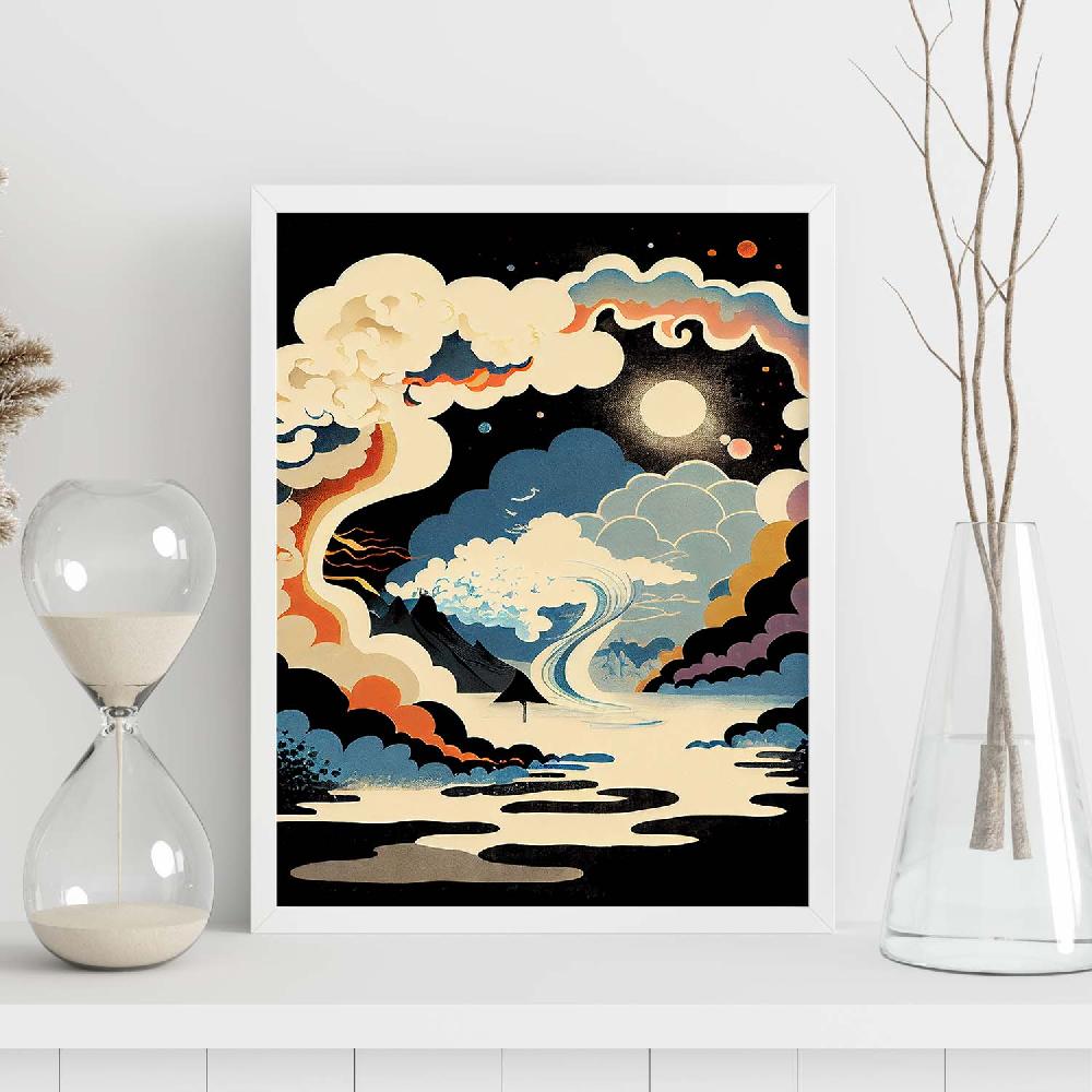 Nacnic Nacnic Lámina Abstracta Surreal Ukiyo 30