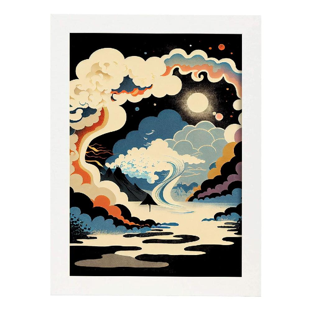 Nacnic Nacnic Lámina Abstracta Surreal Ukiyo 30