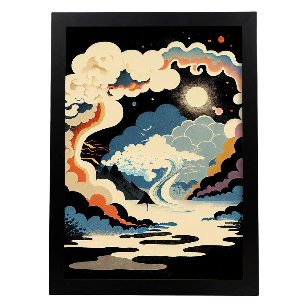 nacnic Nacnic Lámina Abstracta Surreal Ukiyo 30