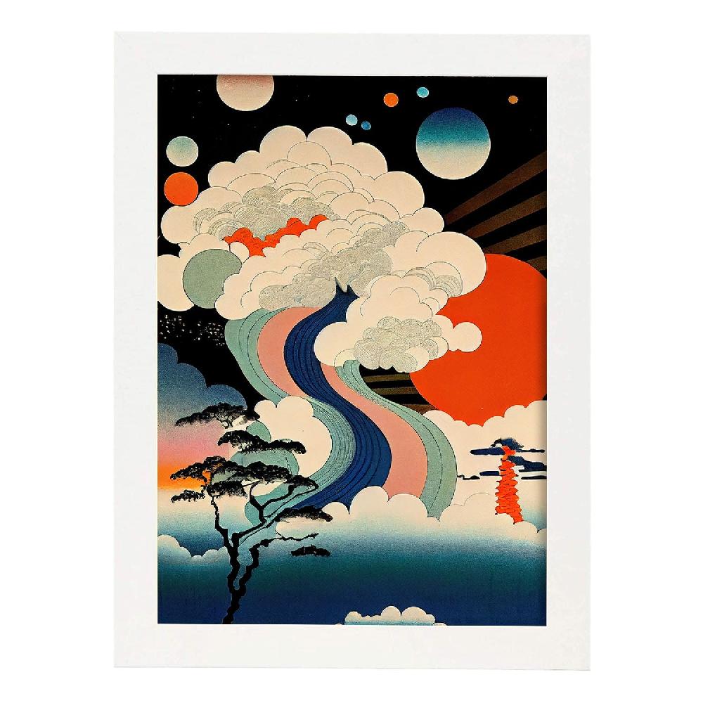 Nacnic Nacnic Lámina Abstracta Surreal Ukiyo 31