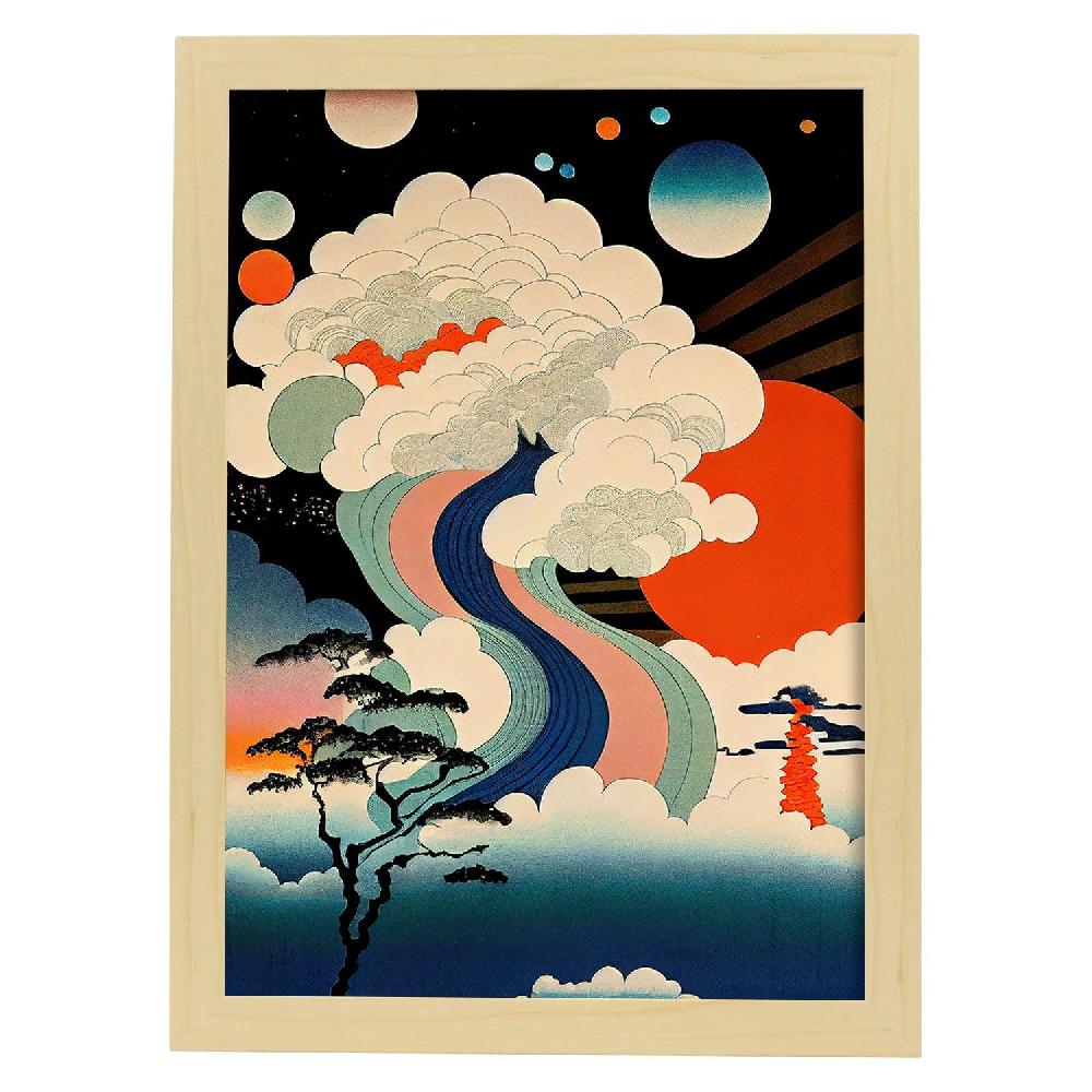 Nacnic Nacnic Lámina Abstracta Surreal Ukiyo 31