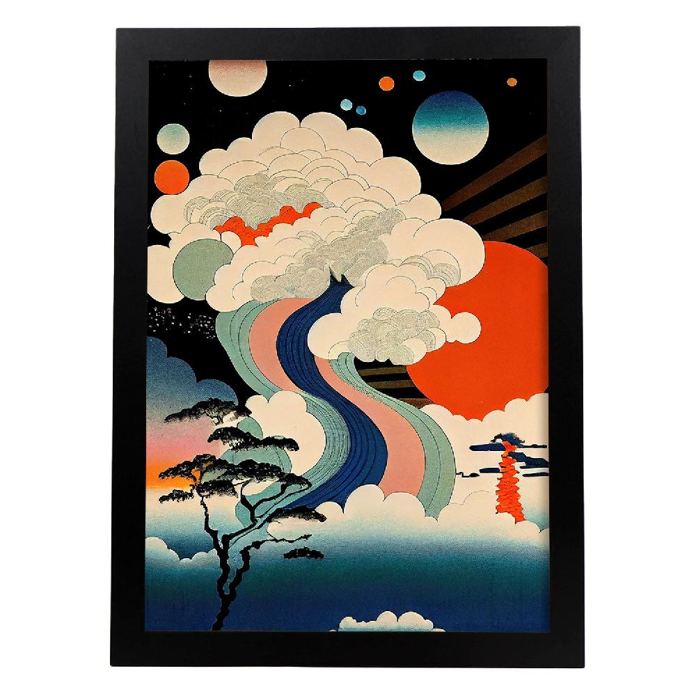 nacnic Nacnic Lámina Abstracta Surreal Ukiyo 31