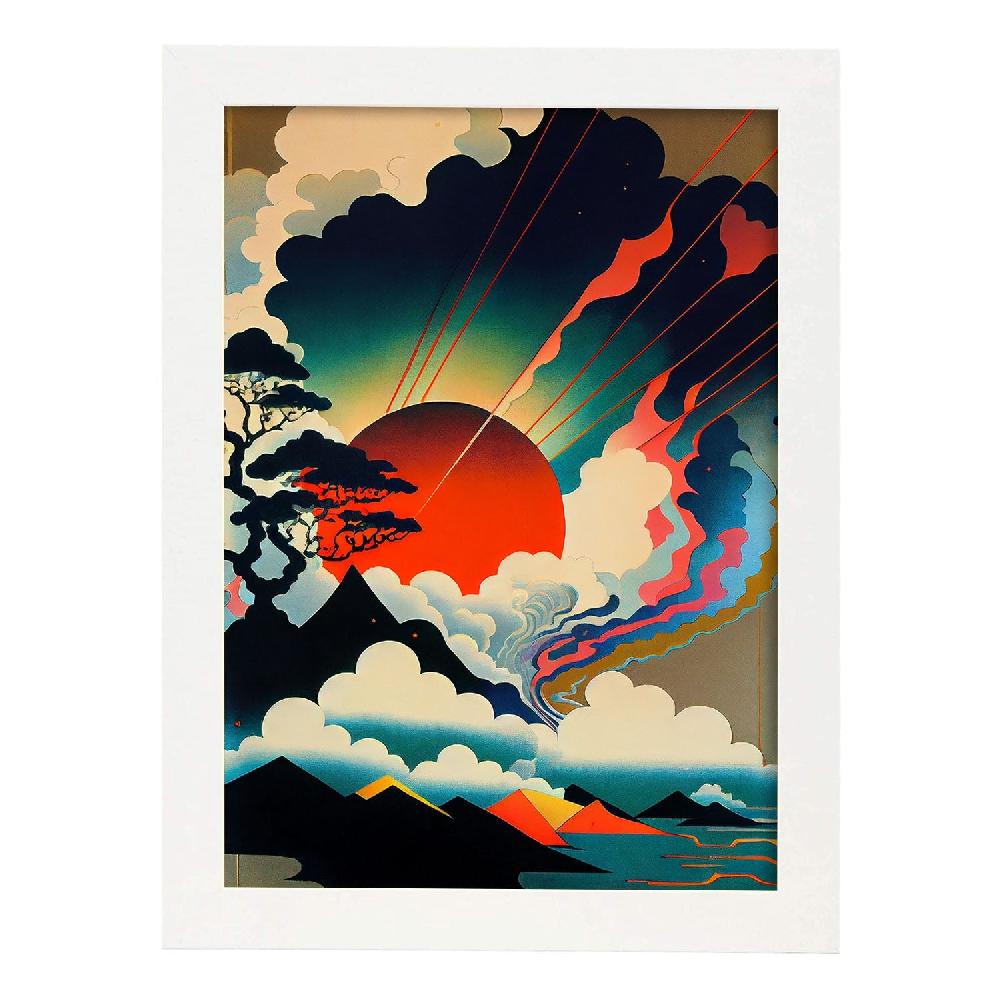 Nacnic Nacnic Lámina Abstracta Surreal Ukiyo 32