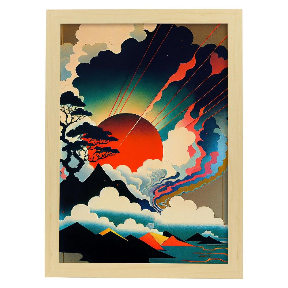 Nacnic Nacnic Lámina Abstracta Surreal Ukiyo 32