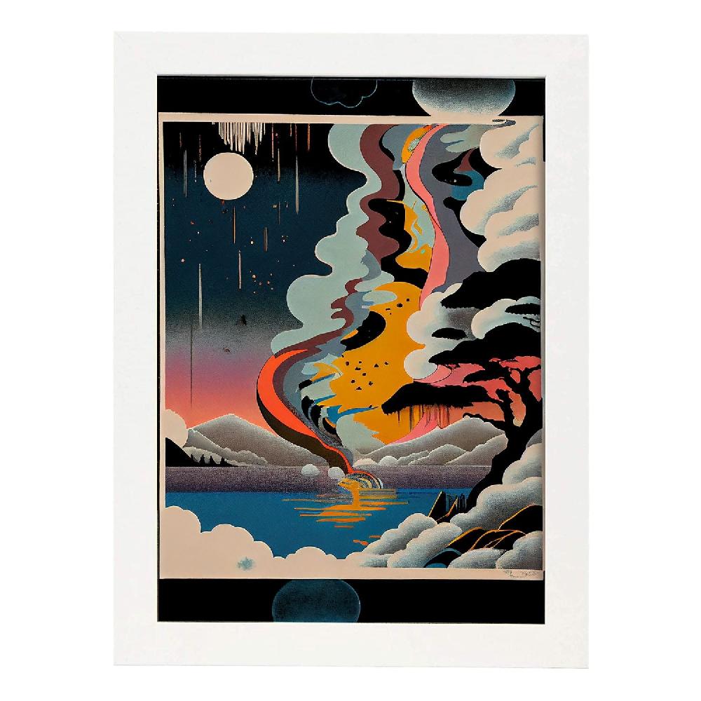 Nacnic Nacnic Lámina Abstracta Surreal Ukiyo 34