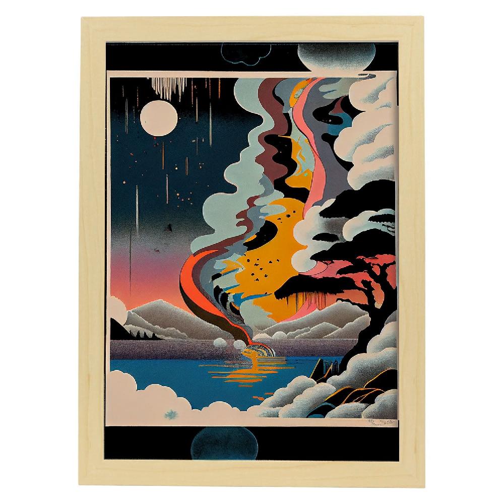 Nacnic Nacnic Lámina Abstracta Surreal Ukiyo 34
