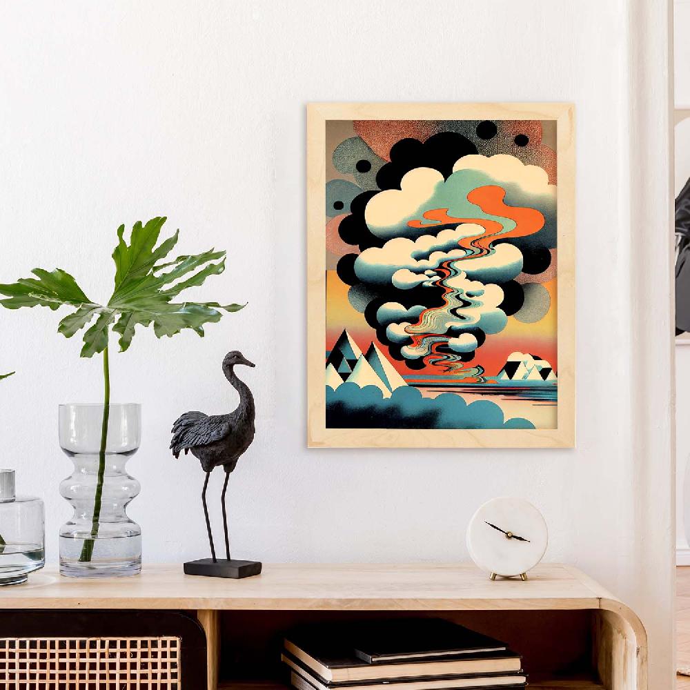 Nacnic Nacnic Lámina Abstracta Surreal Ukiyo 37