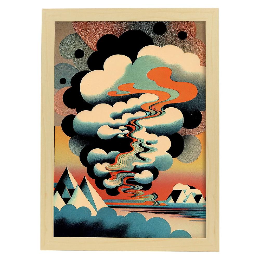 Nacnic Nacnic Lámina Abstracta Surreal Ukiyo 37