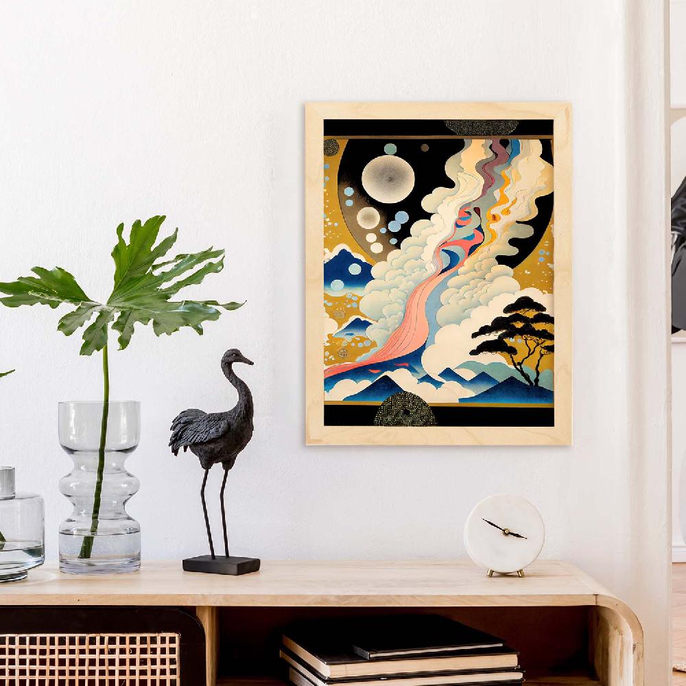 Nacnic Nacnic Lámina Abstracta Surreal Ukiyo 5