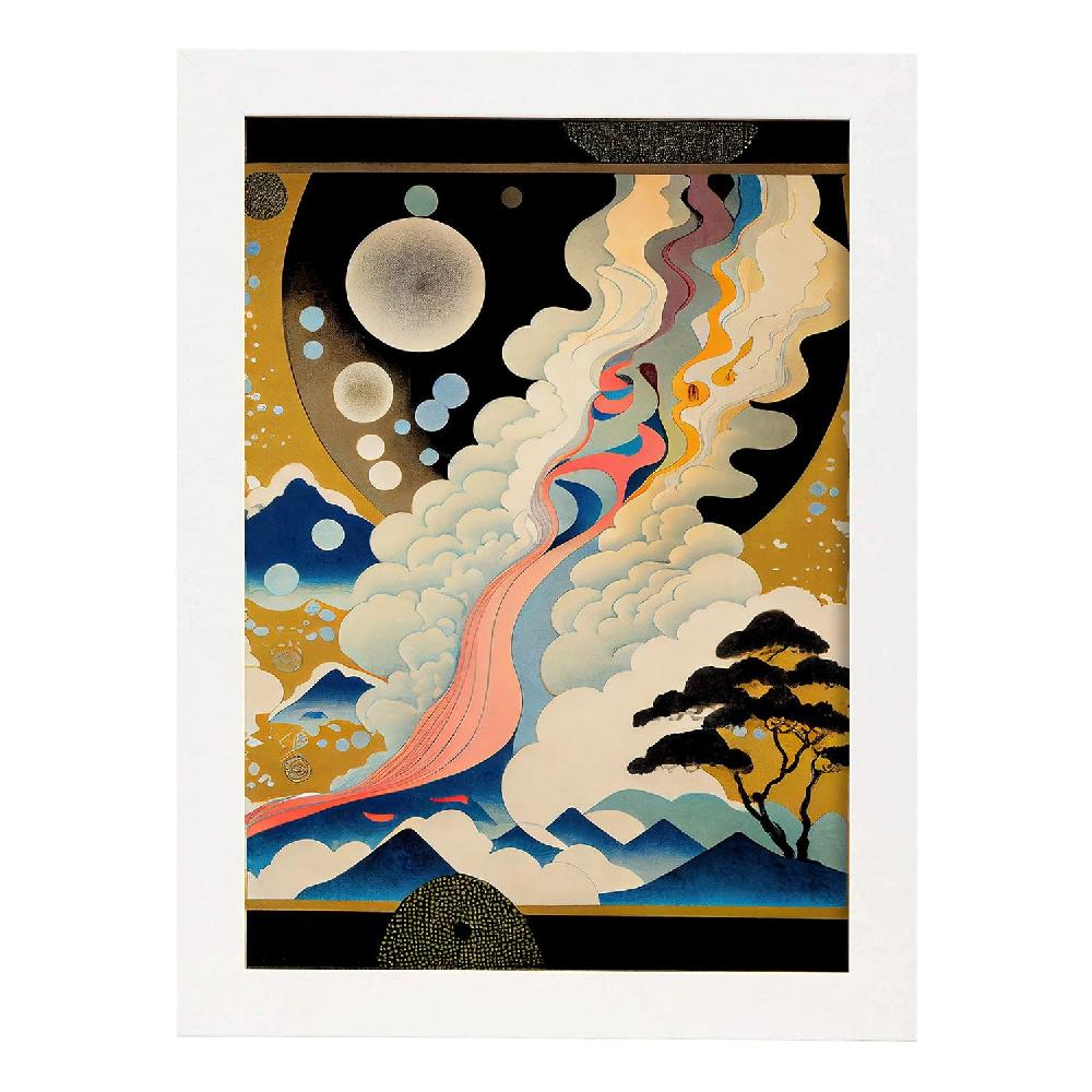 Nacnic Nacnic Lámina Abstracta Surreal Ukiyo 5