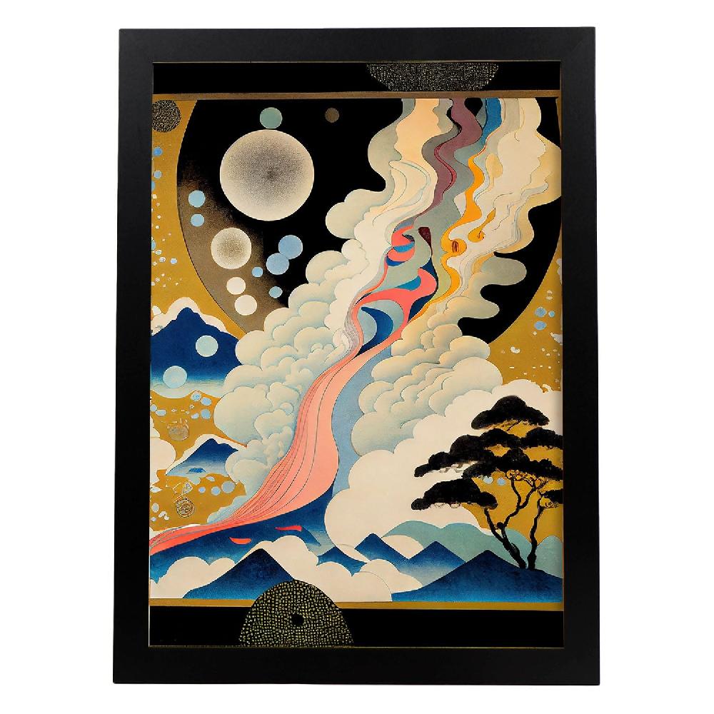 nacnic Nacnic Lámina Abstracta Surreal Ukiyo 5