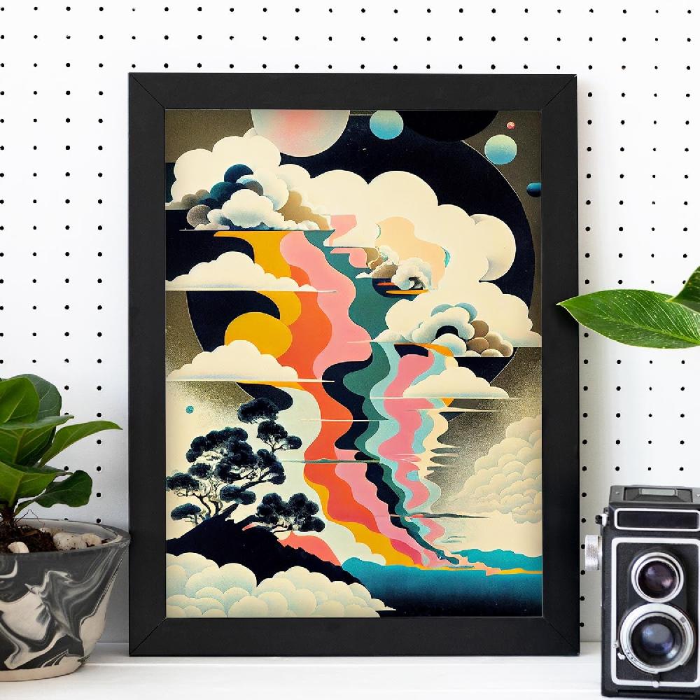 Nacnic Nacnic Lámina Abstracta Surreal Ukiyo 6