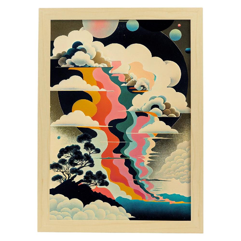 Nacnic Nacnic Lámina Abstracta Surreal Ukiyo 6