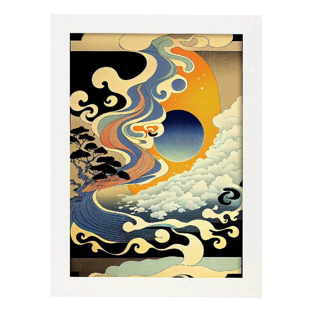 Nacnic Nacnic Lámina Abstracta Surreal Ukiyo 8