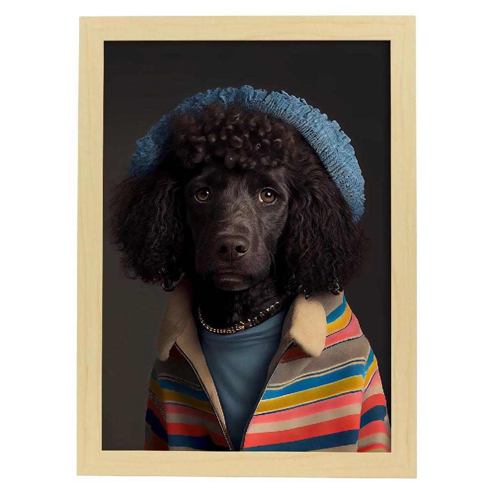 Nacnic Nacnic Lámina Estampado De Perro Rizado
