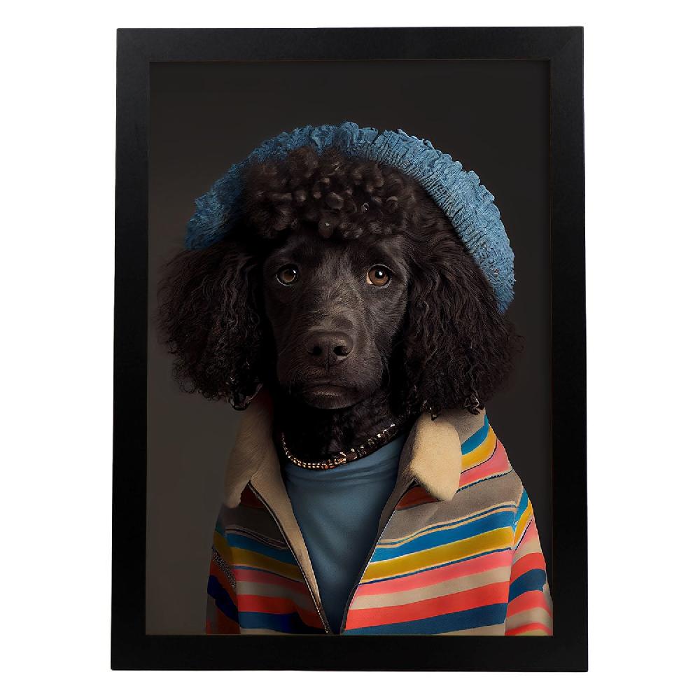nacnic Nacnic Lámina Estampado de Perro Rizado