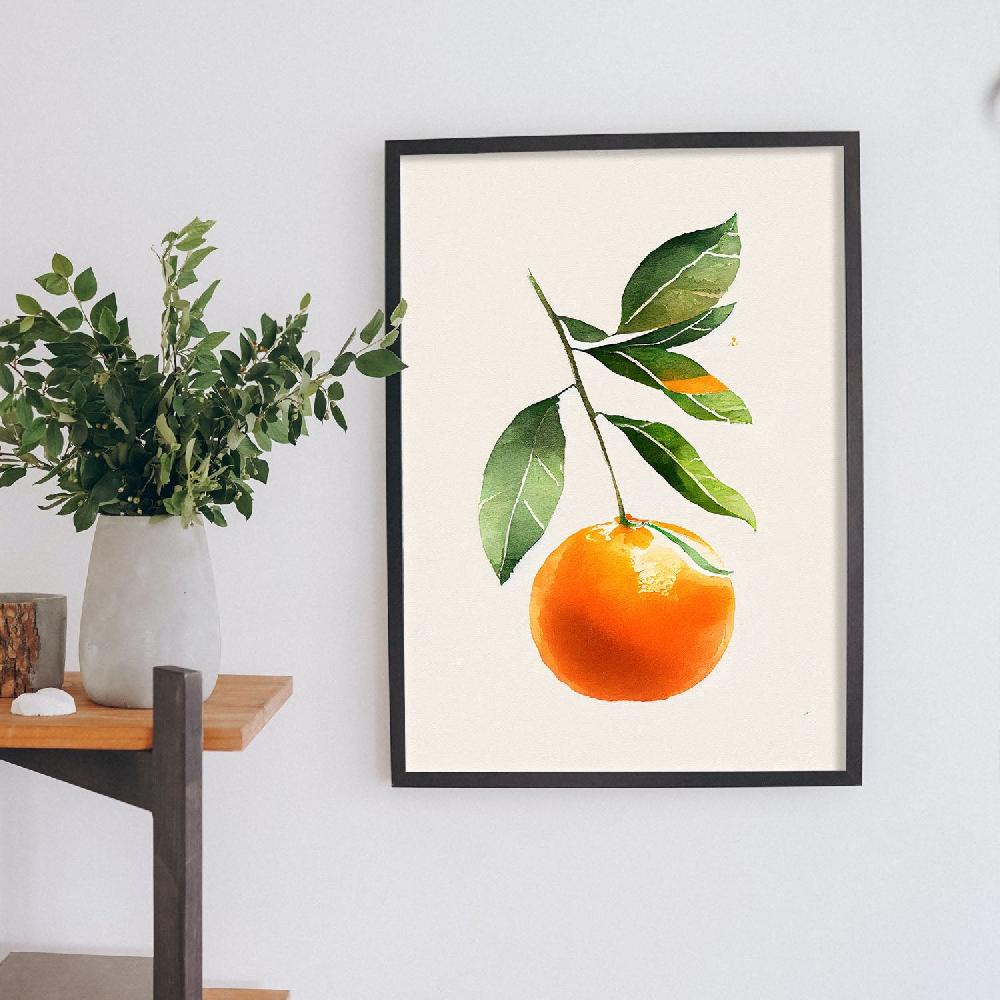 Nacnic Nacnic Lámina Minimalista De Mandarina
