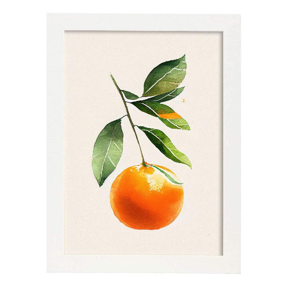 Nacnic Nacnic Lámina Minimalista De Mandarina