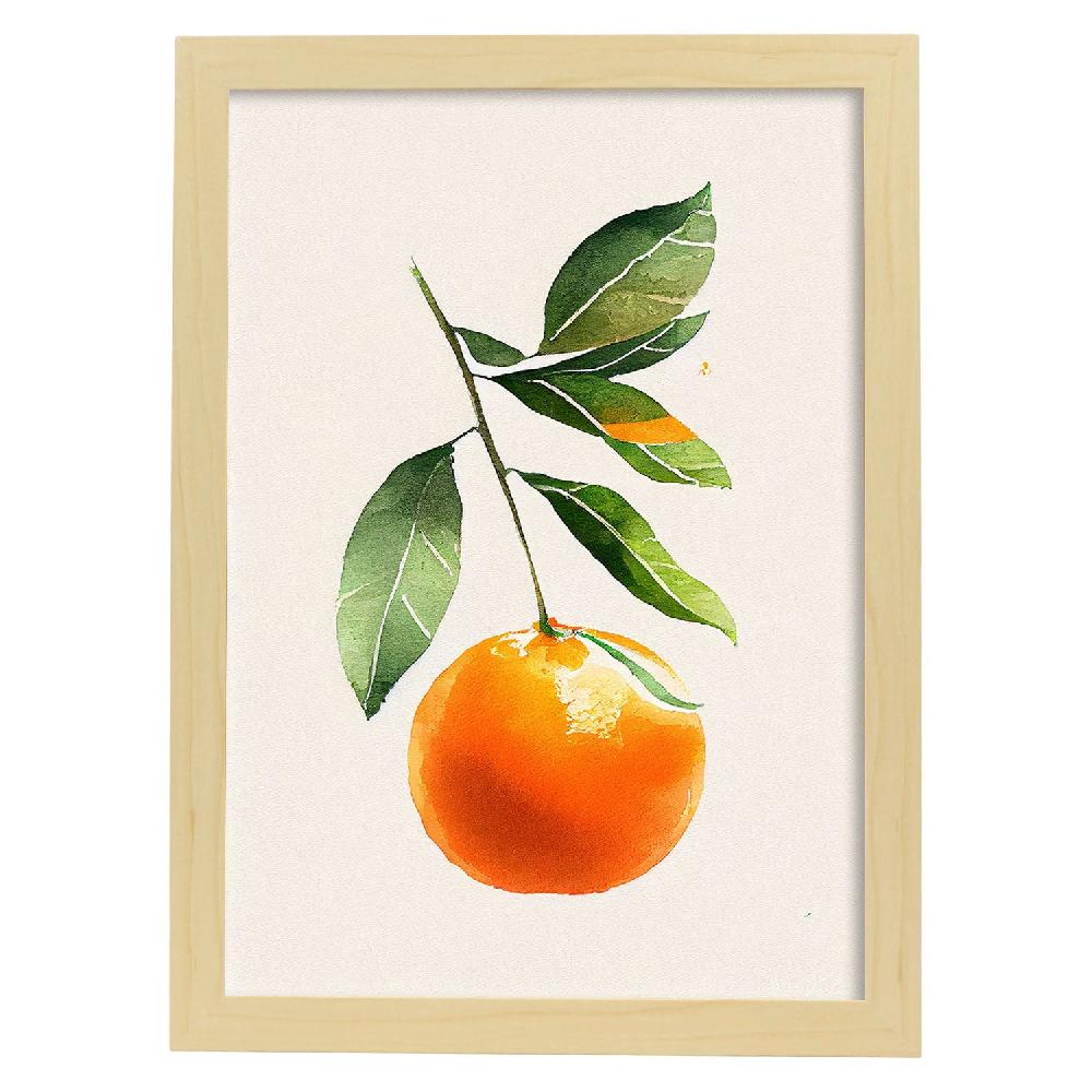 Nacnic Nacnic Lámina Minimalista De Mandarina
