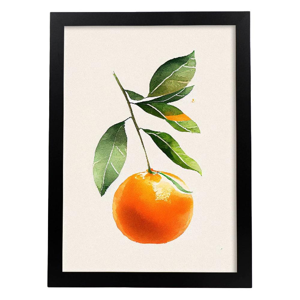 nacnic Nacnic Lámina Minimalista de Mandarina