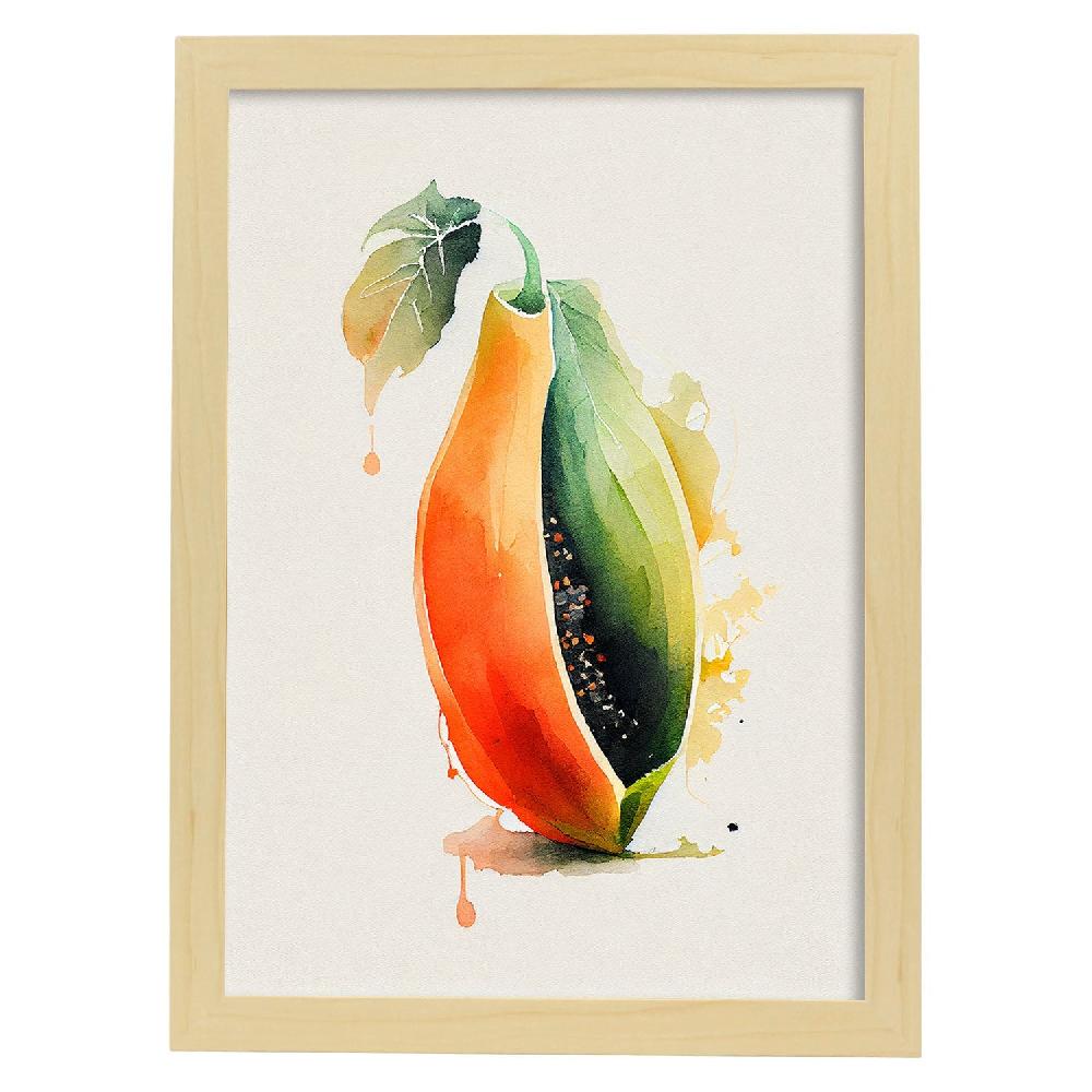 Nacnic Nacnic Lámina Minimalista Papaya_1