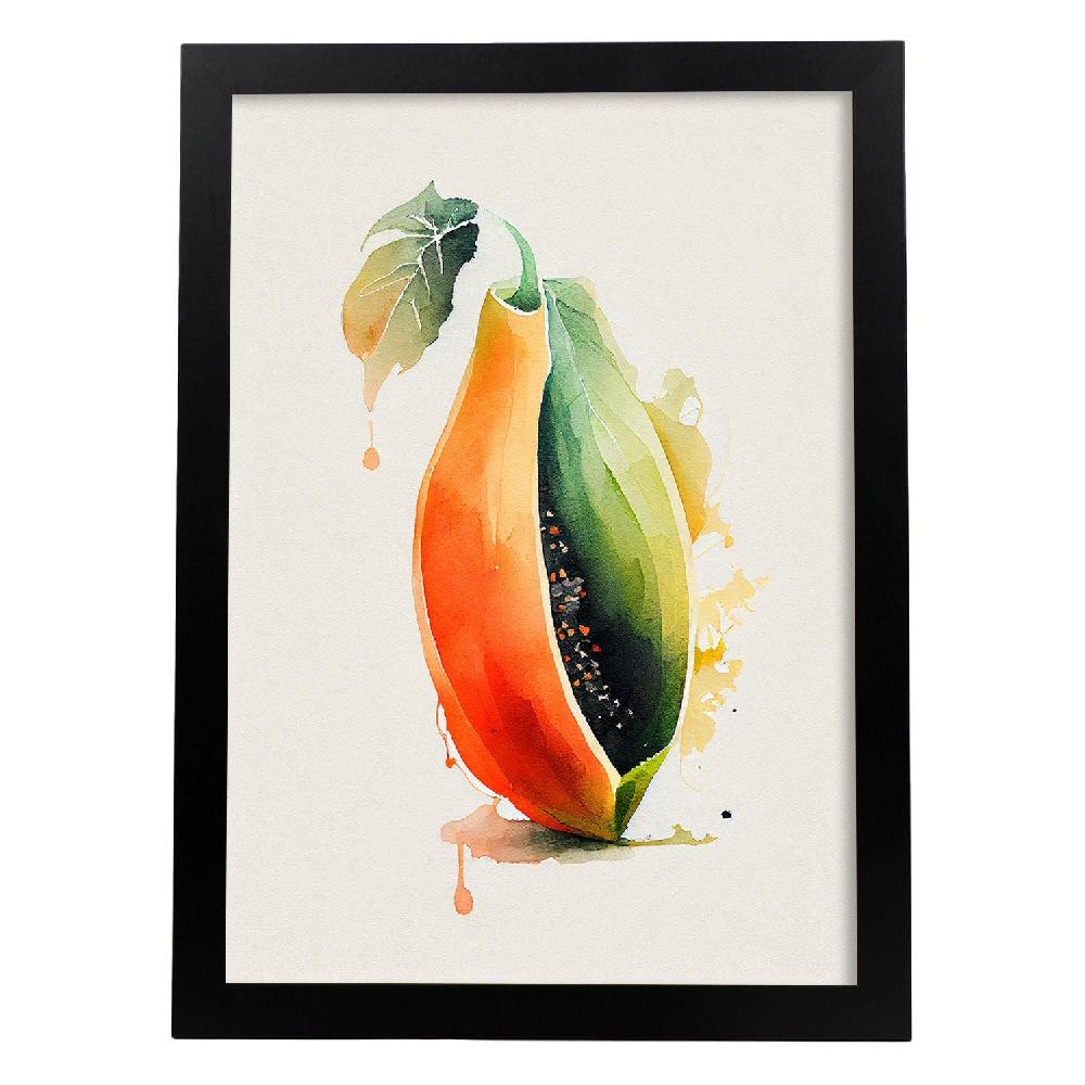 nacnic Nacnic Lámina Minimalista Papaya_1