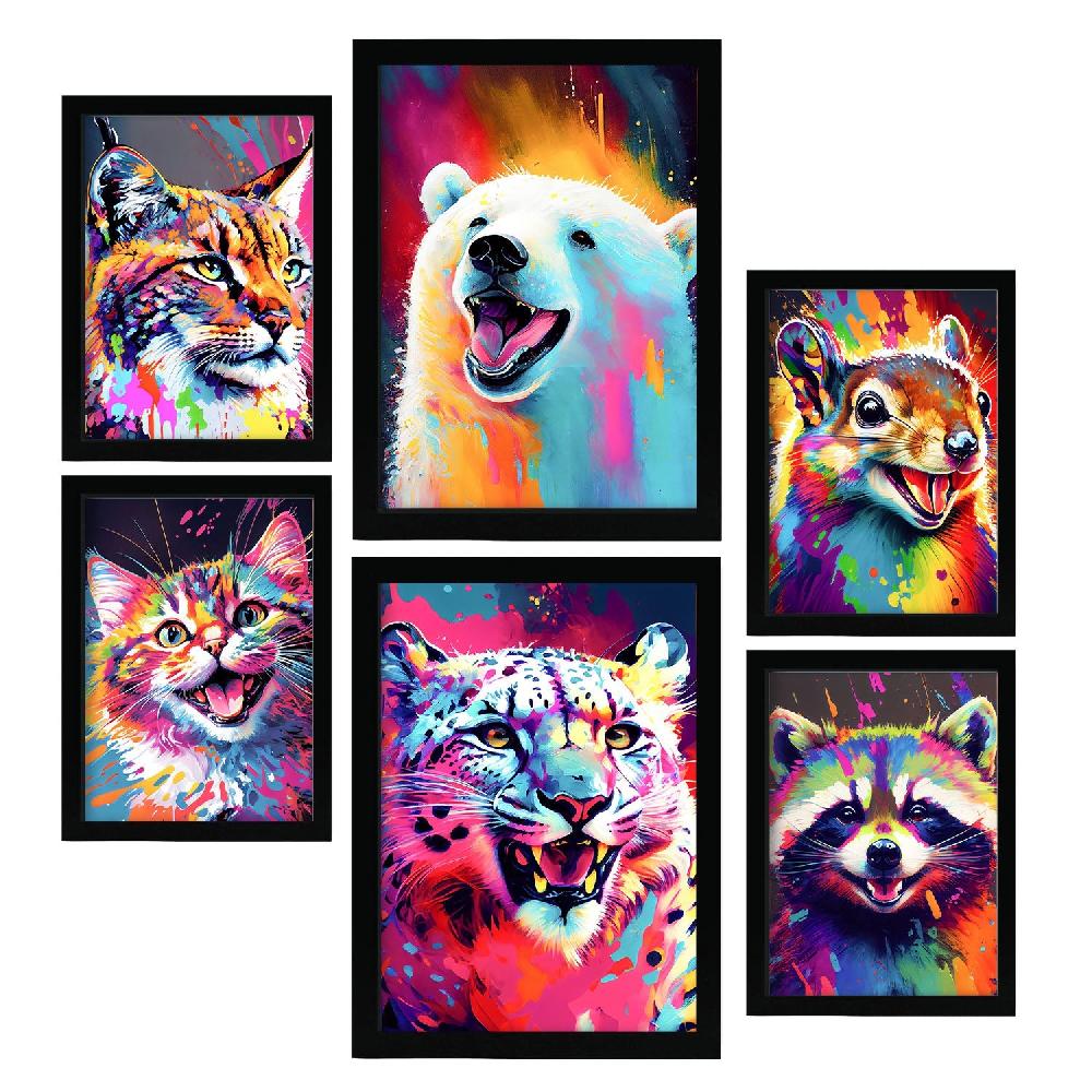 nacnic Nacnic Láminas Abstractas de Animales Set_5