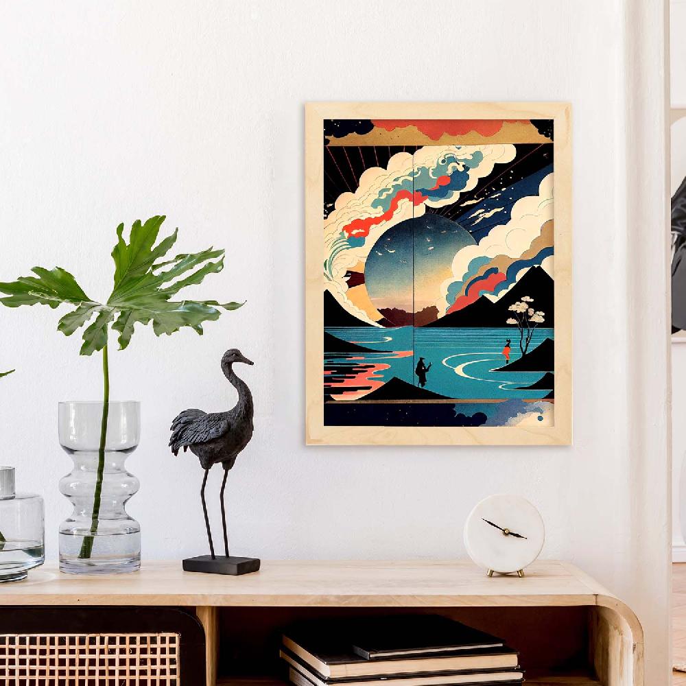 Nacnic Nacnic Láminas Abstractas Surreal Ukiyo 10