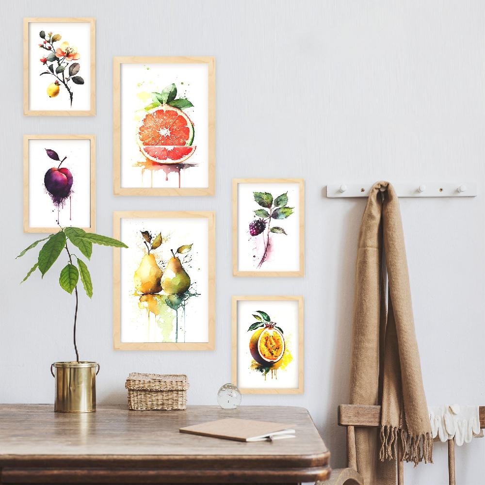 Nacnic Nacnic Láminas De Frutas Acuarela Set_01