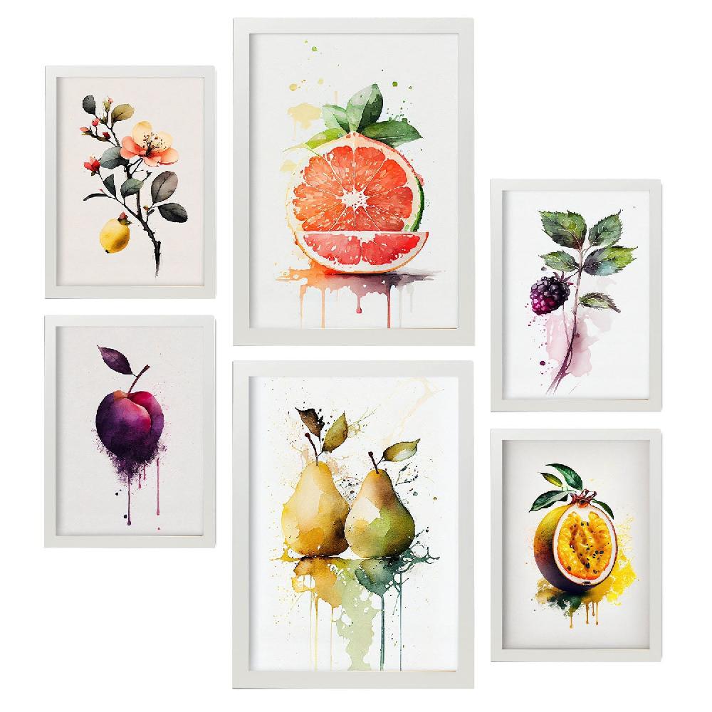 Nacnic Nacnic Láminas De Frutas Acuarela Set_01