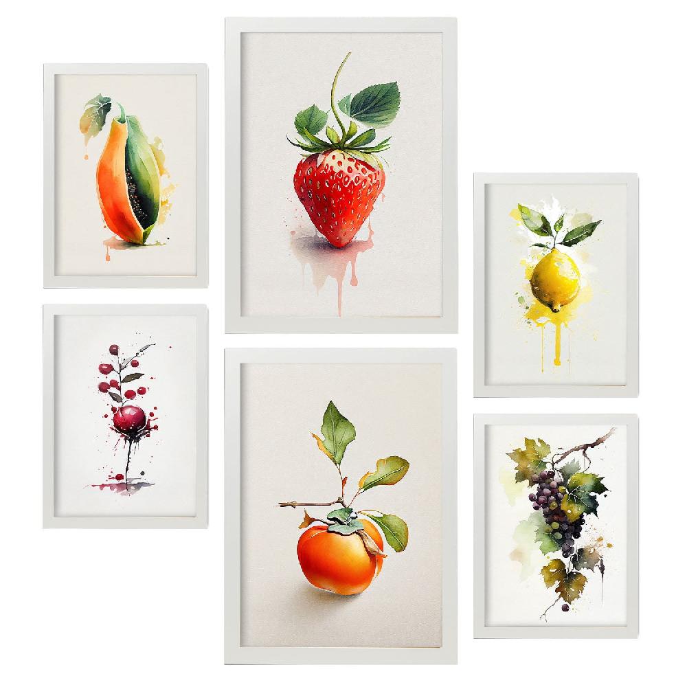 Nacnic Nacnic Láminas De Frutas Acuarela Set_04