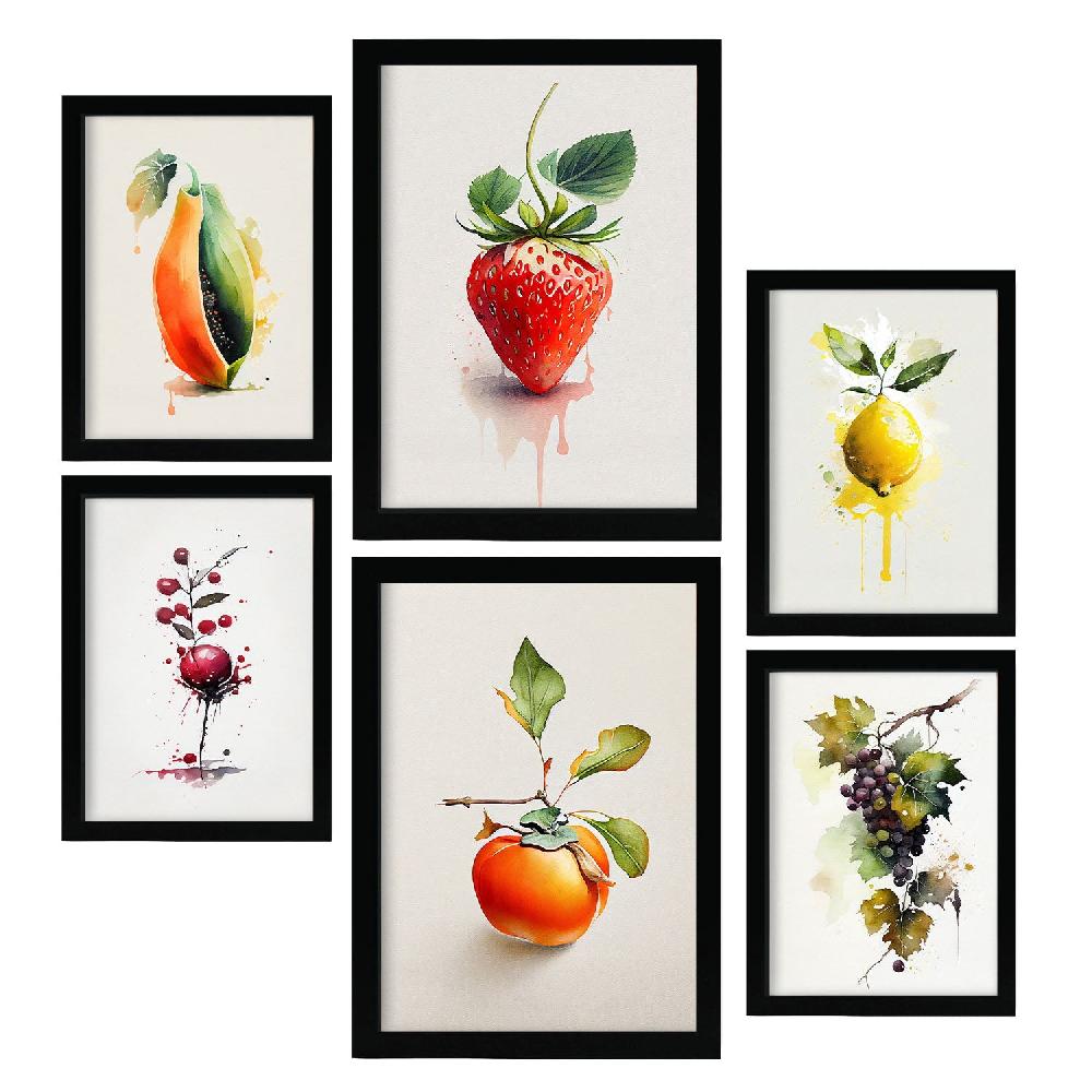 nacnic Nacnic Láminas de Frutas Acuarela Set_04